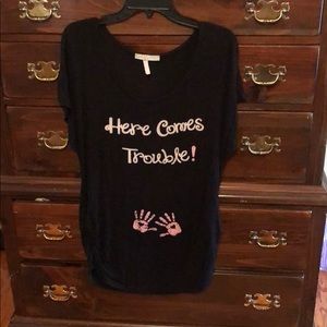 Black maternity shirt